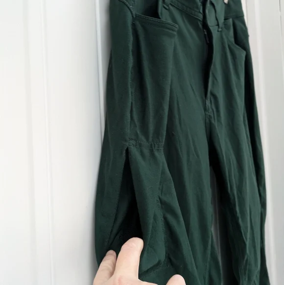 Prana Women's Stretch Zion Mid-Rise Forest Green Pant - Picture 9 of 11